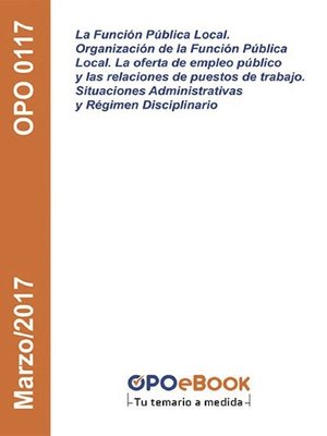 cover image of La Función Pública Local